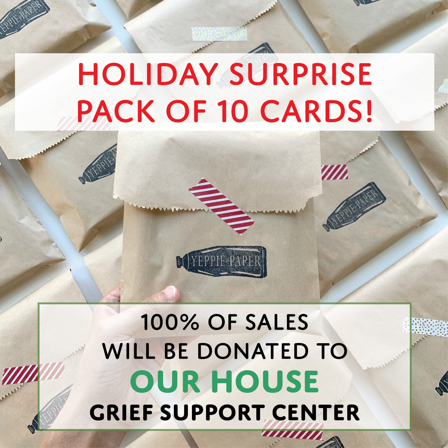 HOLIDAY SURPRISE PACK OF 10 ASSORTED GREETING CARDS