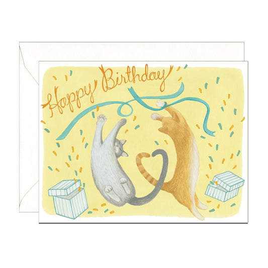HAPPY CATS - BIRTHDAY GREETING CARD
