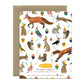 FOREST ANIMALS GALORE - BIRTHDAY GREETING CARD