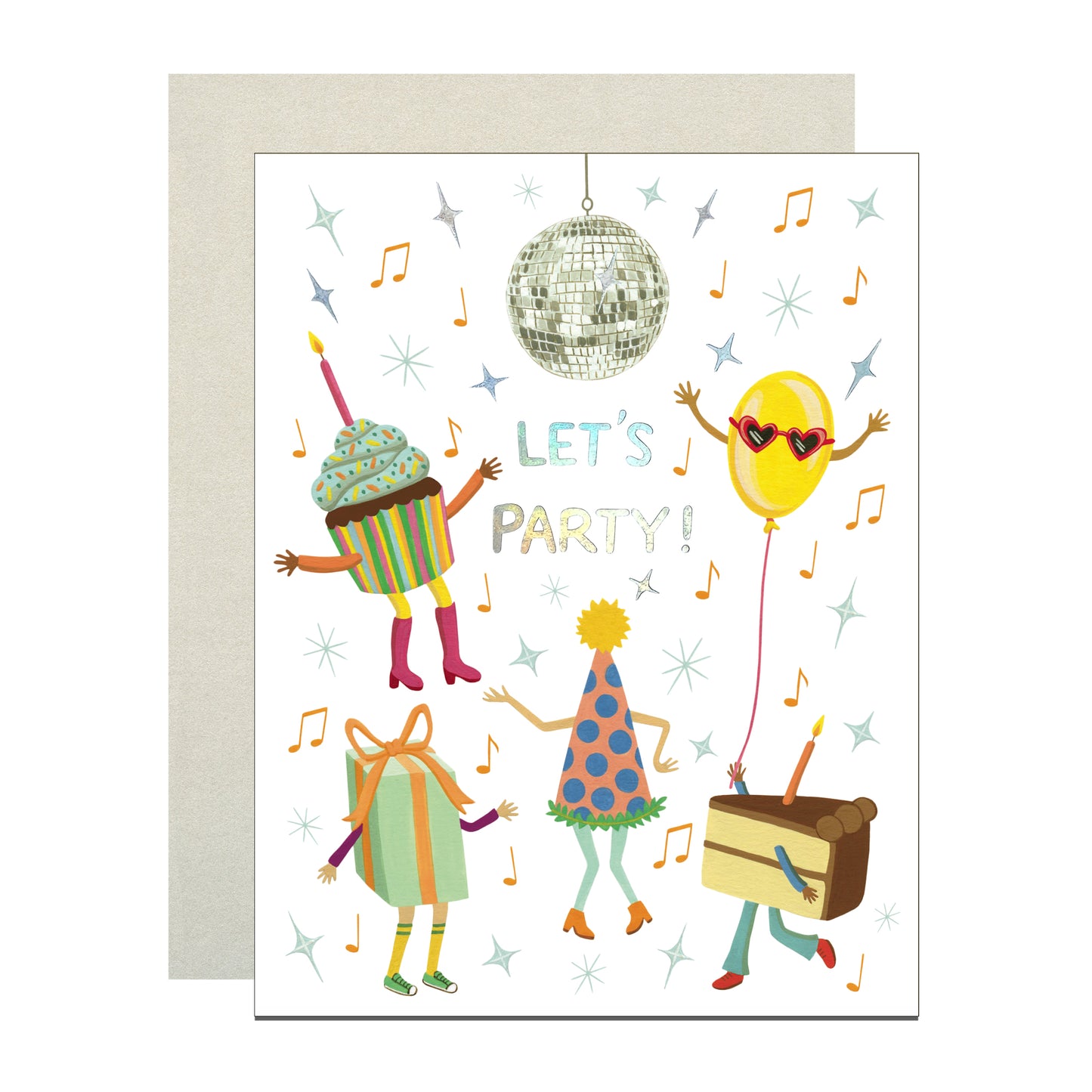DISCO BALL PARTY - BIRTHDAY GREETING CARD