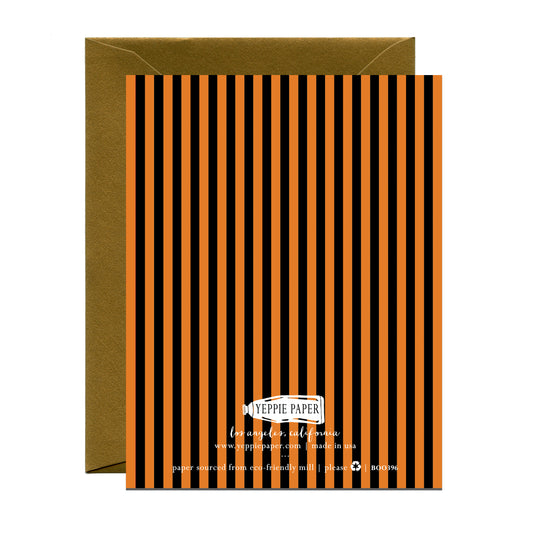 TRICK OR TREAT - HALLOWEEN GREETING CARD