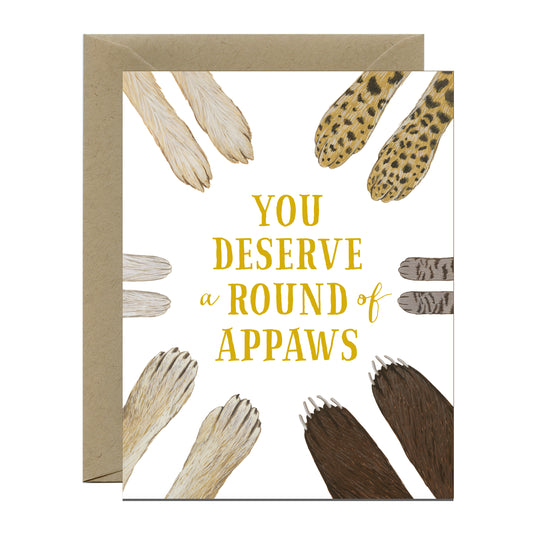 ROUND OF APPAWS - CONGRATULATIONS GREETING CARD