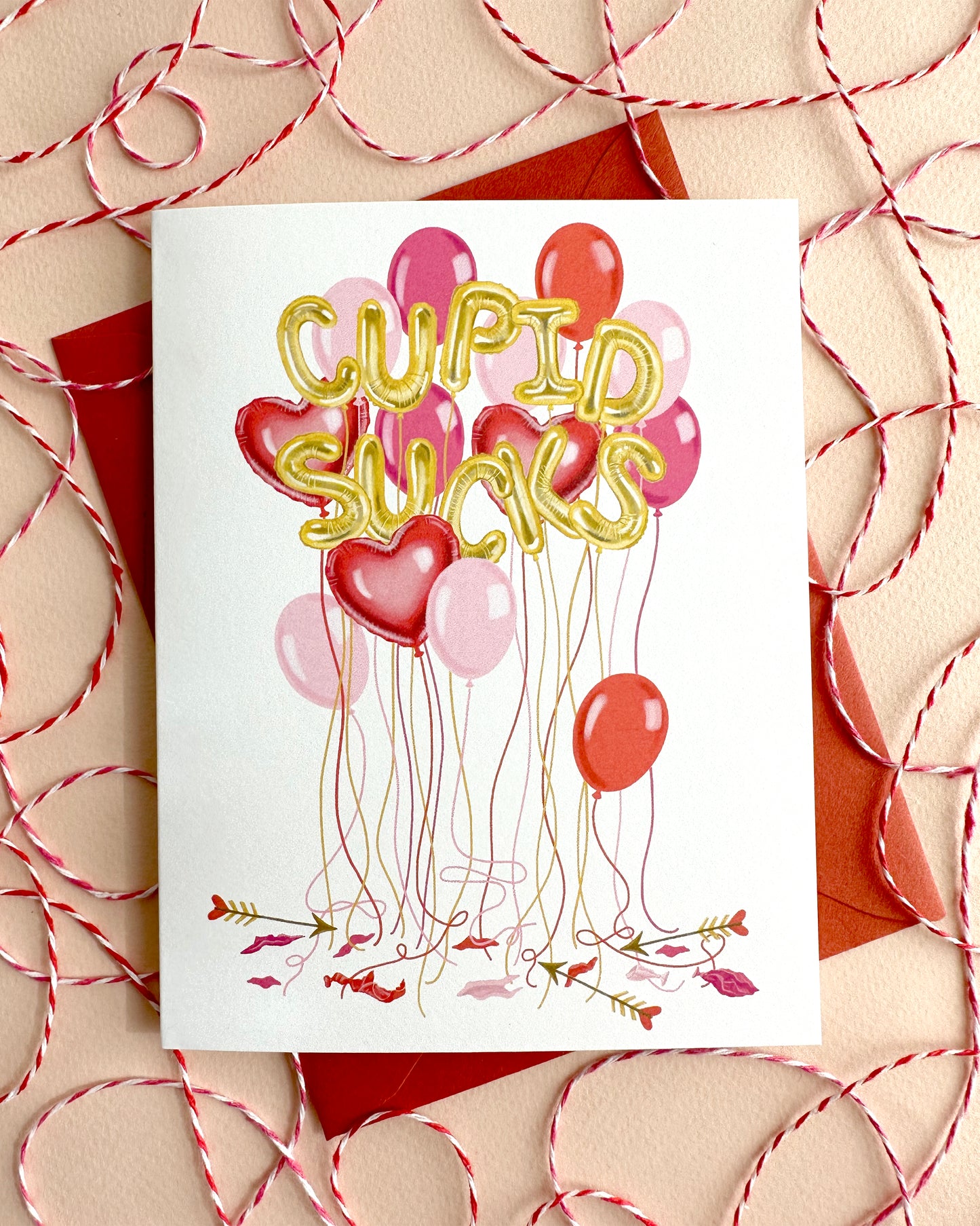 CUPID SUCKS - VALENTINE'S DAY GREETING CARD