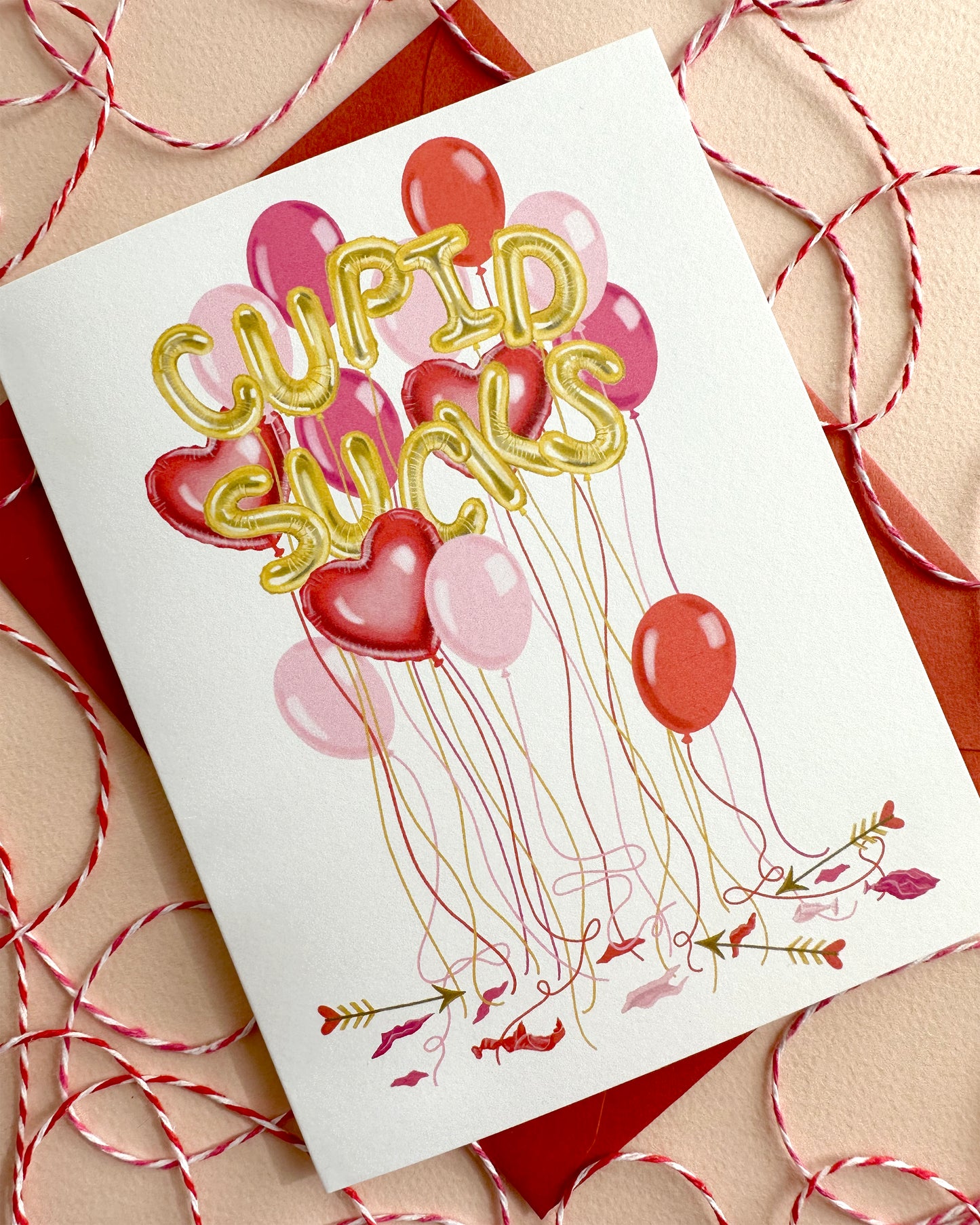 CUPID SUCKS - VALENTINE'S DAY GREETING CARD