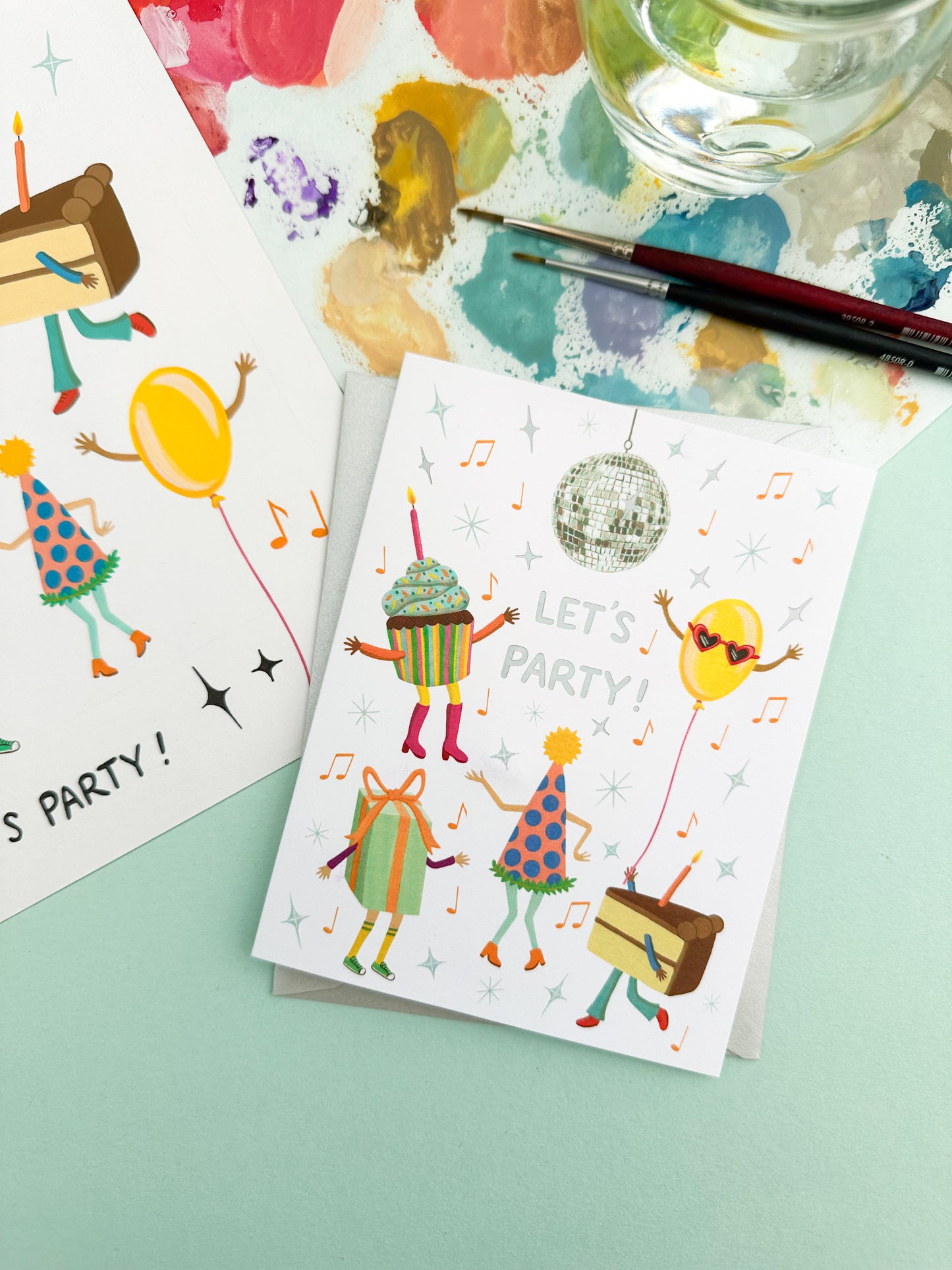 DISCO BALL PARTY - BIRTHDAY GREETING CARD