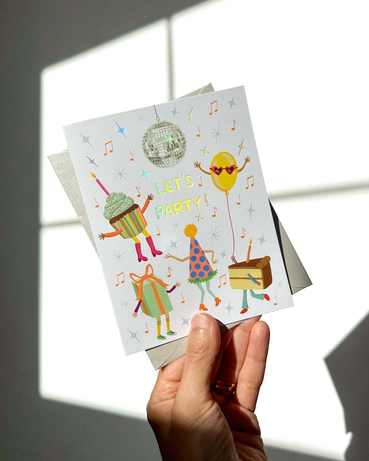 DISCO BALL PARTY - BIRTHDAY GREETING CARD