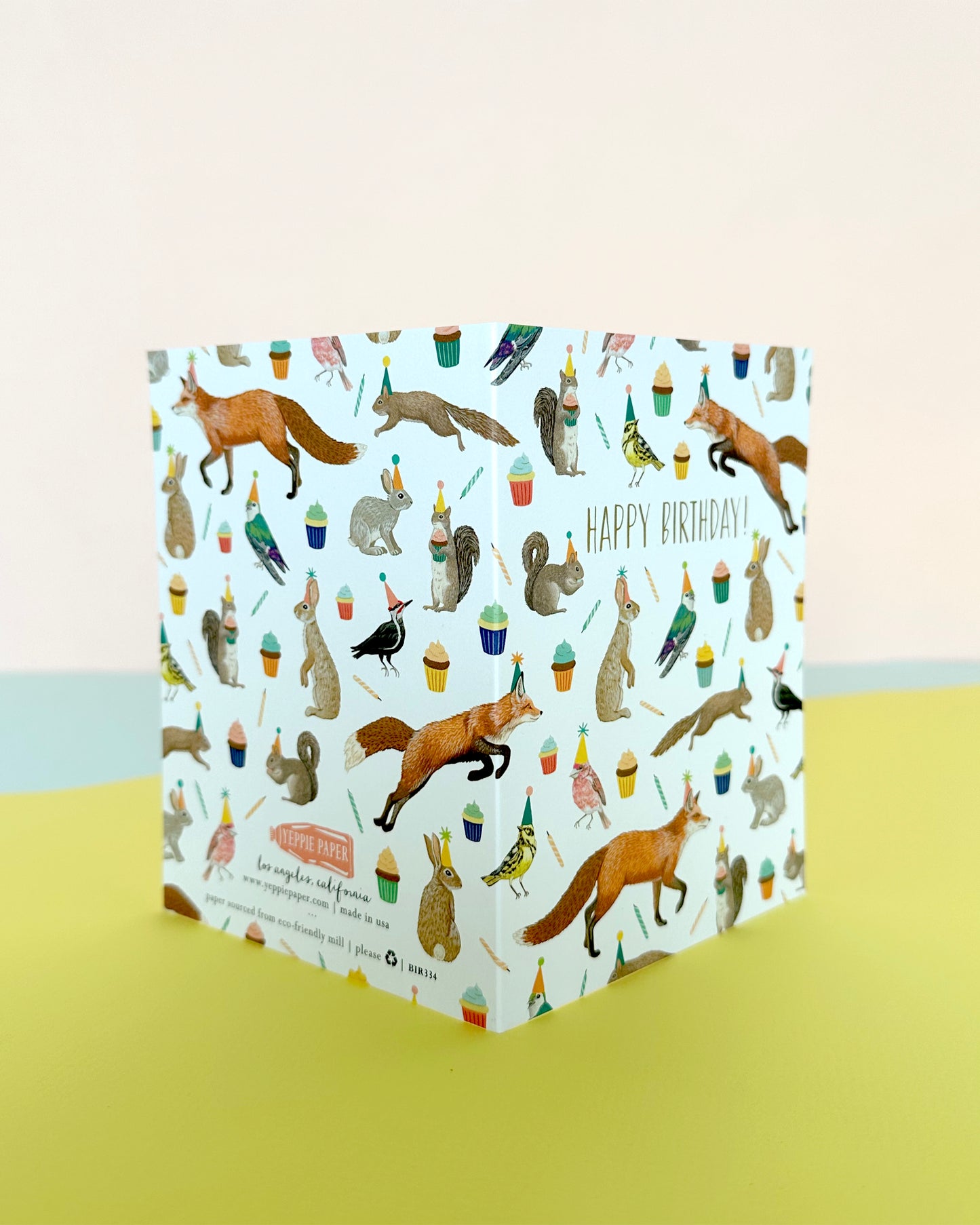 FOREST ANIMALS GALORE - BIRTHDAY GREETING CARD