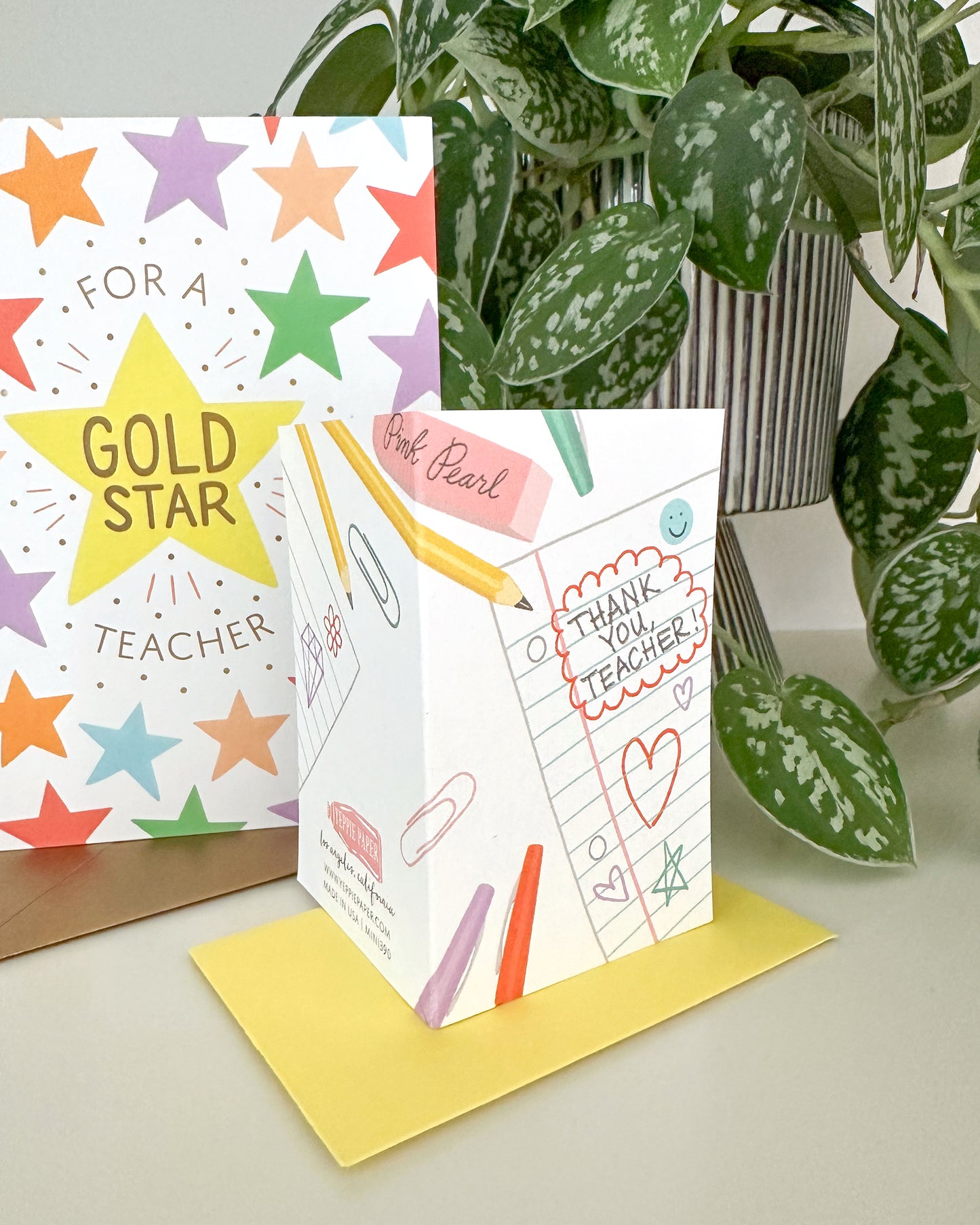 NOTE FOR TEACHER - TEACHER APPRECIATION MINI CARD