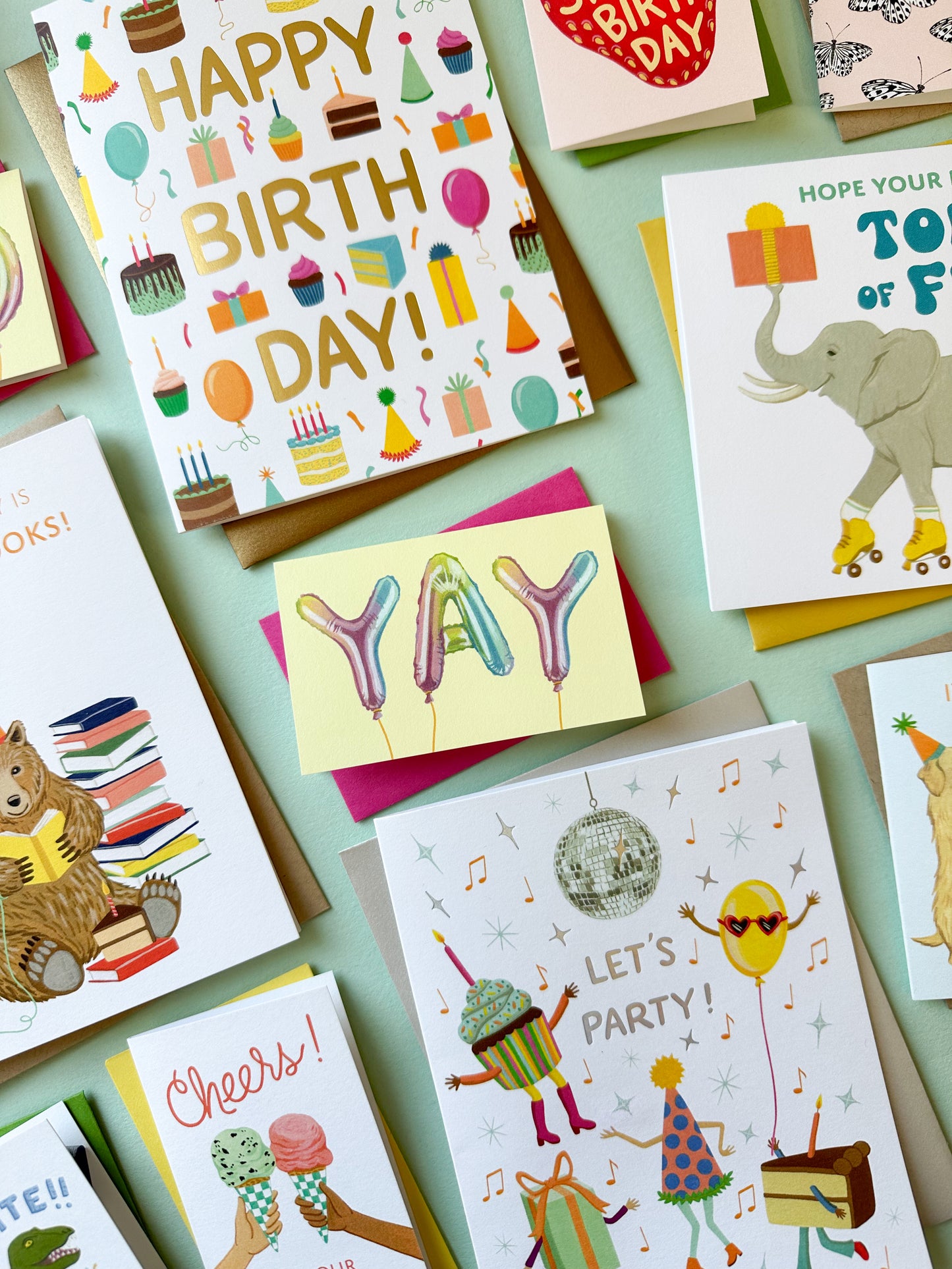 YAY BALLOONS - CONGRATULATIONS MINI CARD