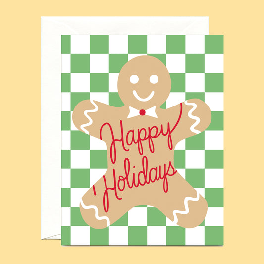 GINGERBREAD MAN - HOLIDAY GREETING CARD