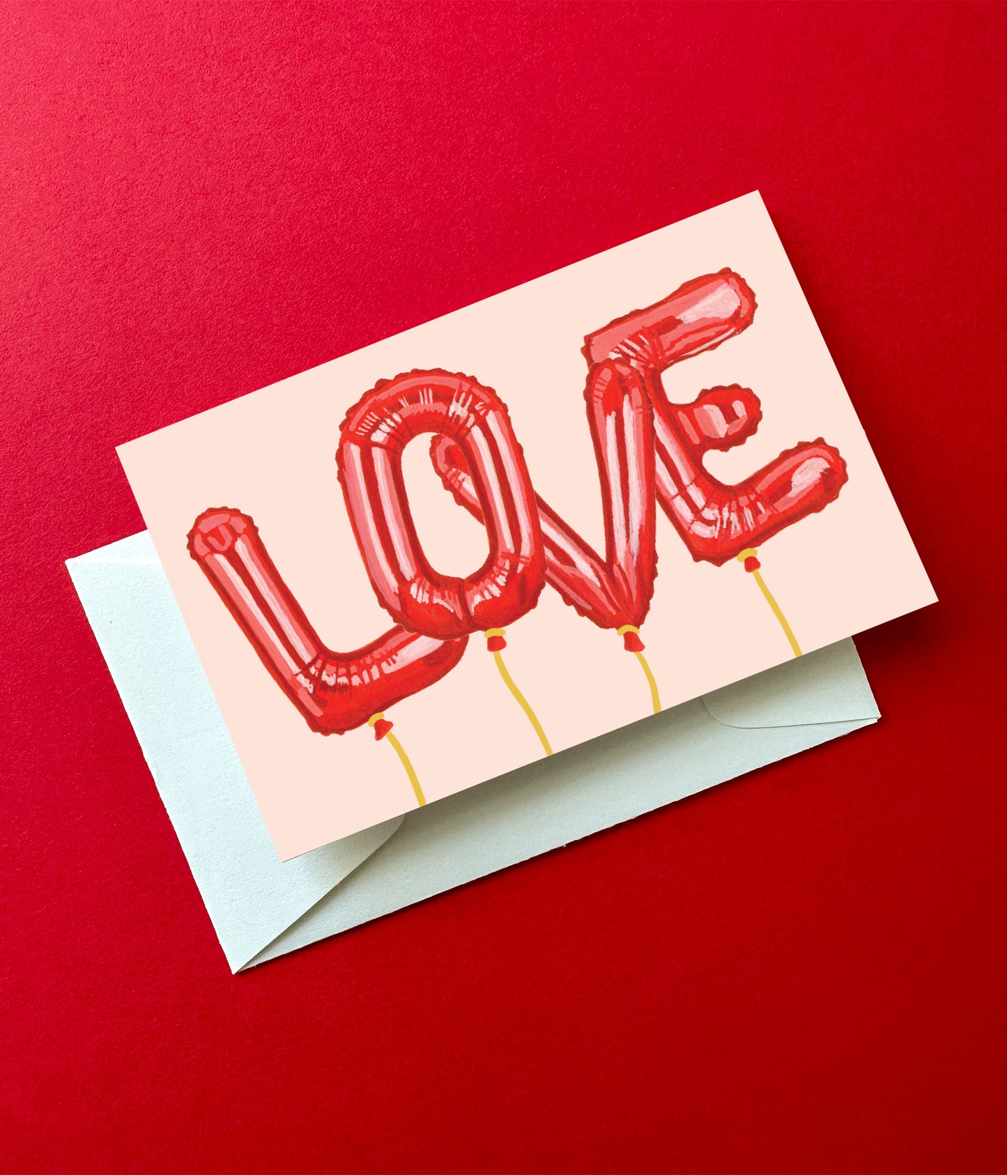 LOVE BALLOONS - VALENTINE'S DAY MINI CARD