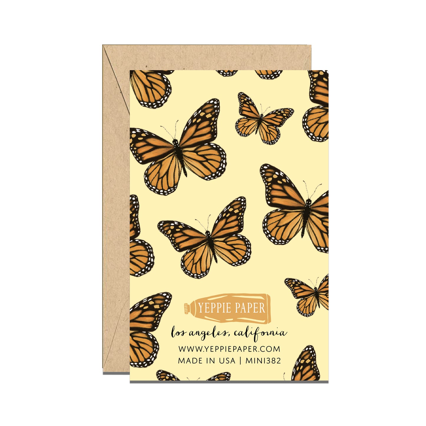 MONARCH BUTTERFLIES - BIRTHDAY MINI CARD