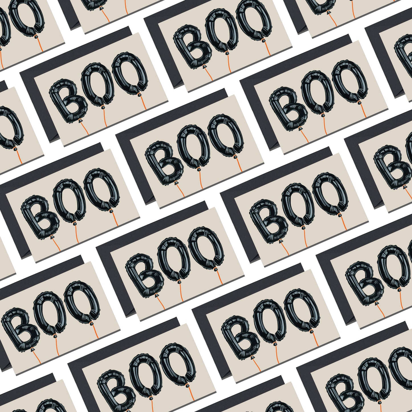 BOO BALLOONS - HALLOWEEN MINI CARD