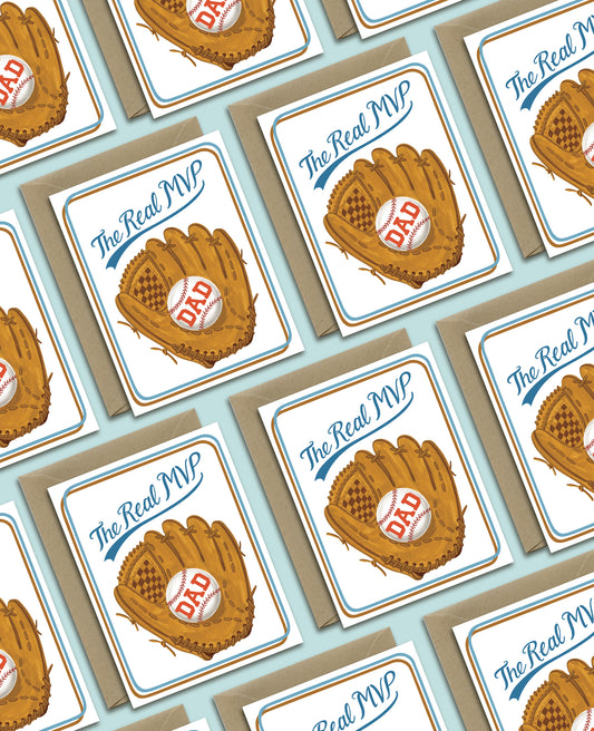 MVP BASEBALL DAD - FATHER'S DAY GREETING CARD