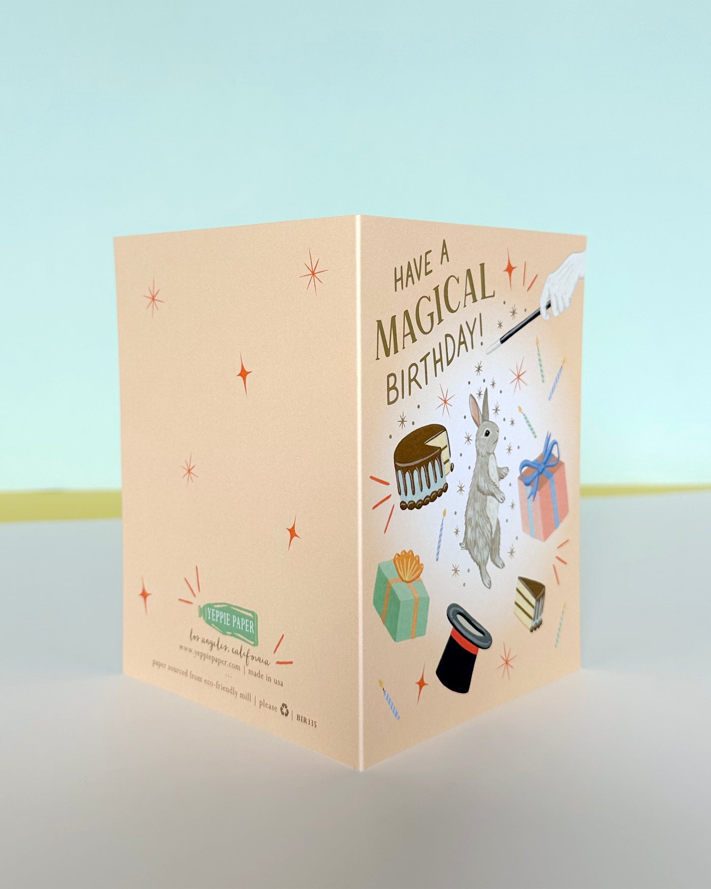 MAGICAL BUNNY - BIRTHDAY GREETING CARD