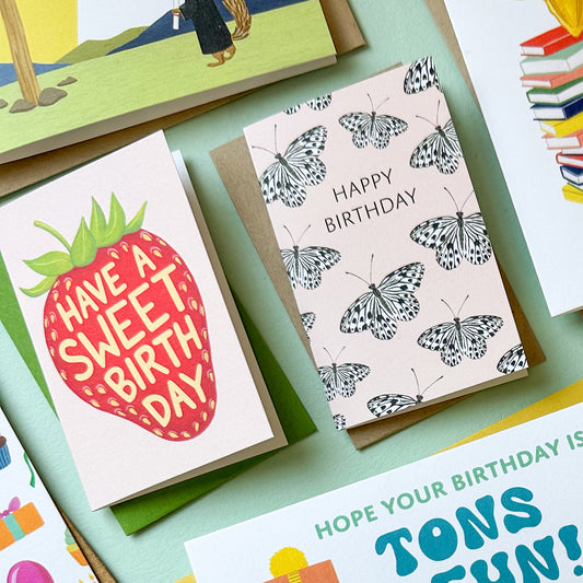 SWEET STRAWBERRY - BIRTHDAY MINI CARD