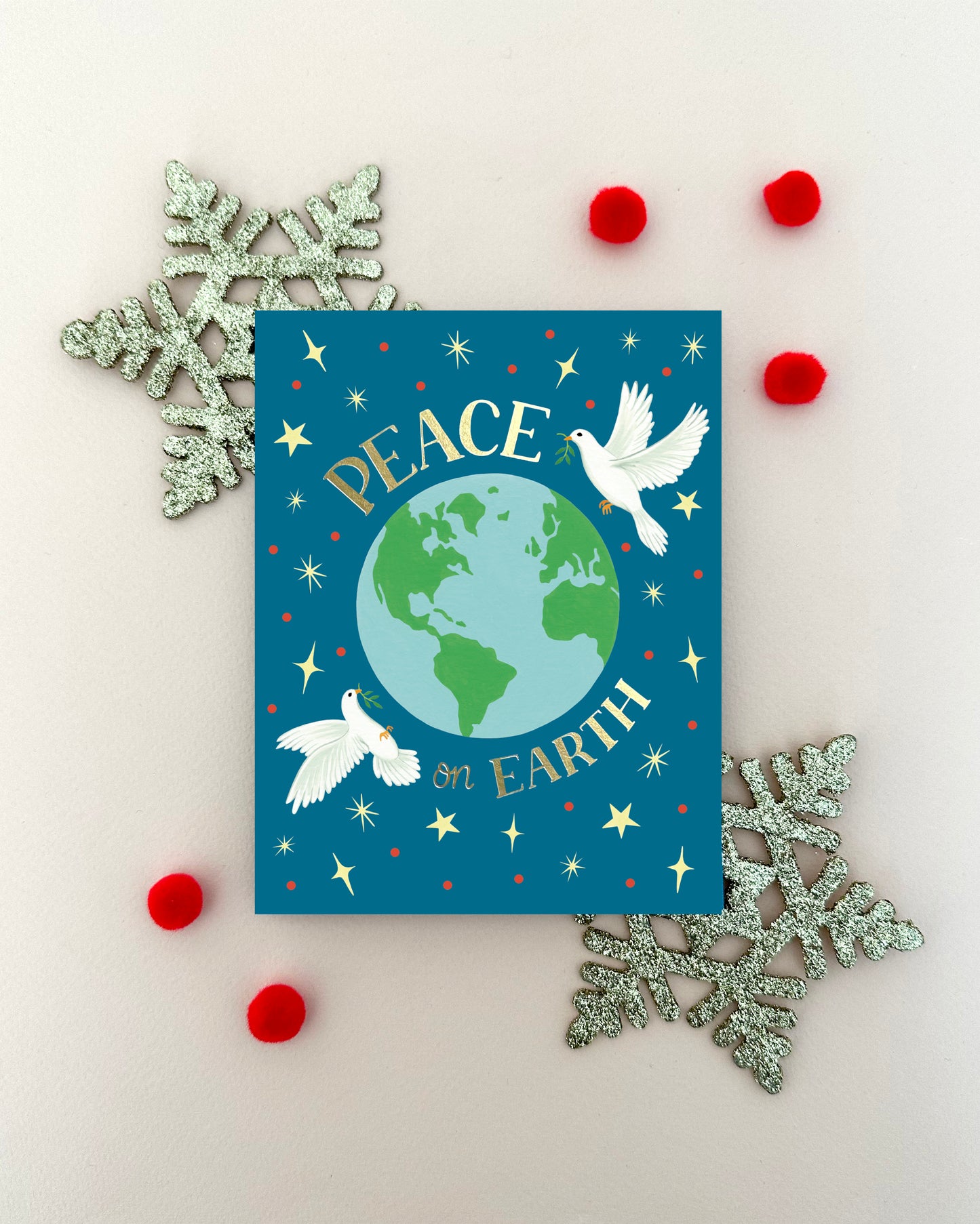 PEACE ON EARTH - HOLIDAY GREETING CARD