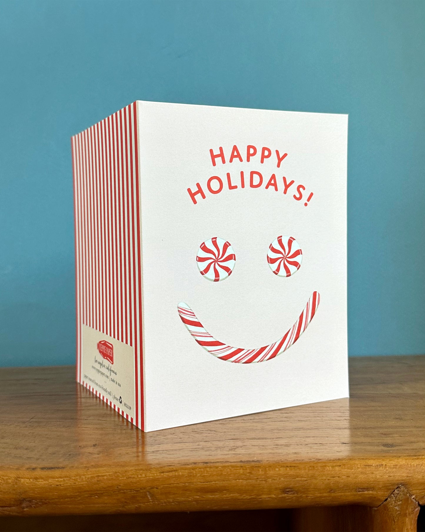 PEPPERMINT CANDY - HOLIDAY GREETING CARDS, BOXED SET OF 8