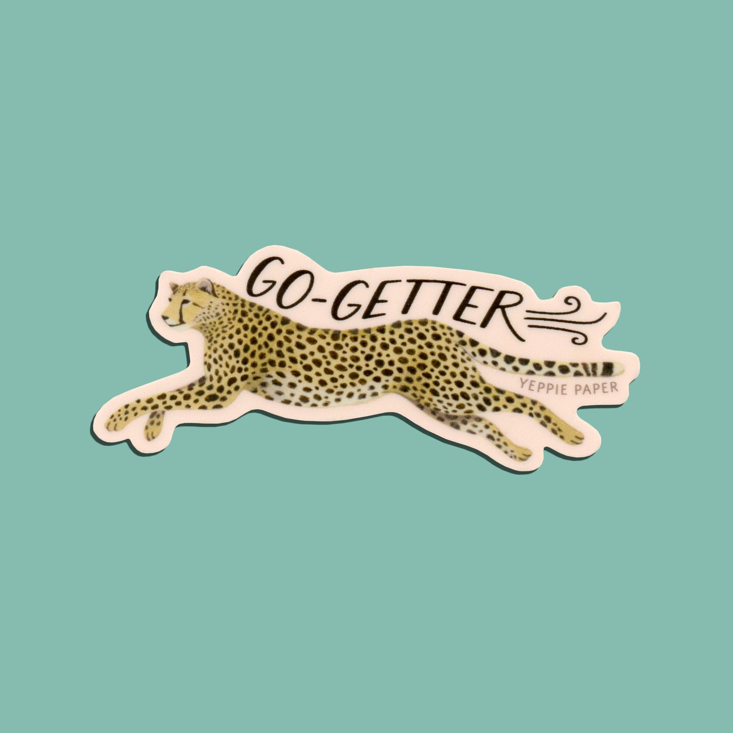 GO-GETTER CHEETAH - DIE CUT STICKER