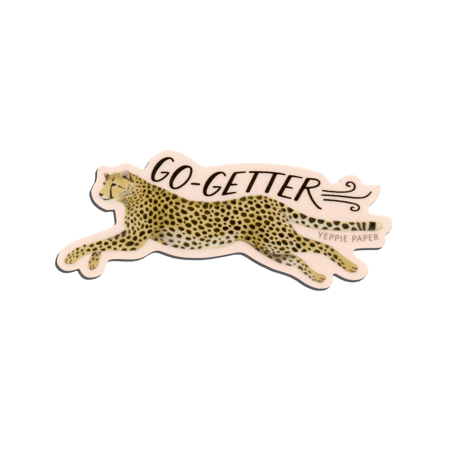 GO-GETTER CHEETAH - DIE CUT STICKER