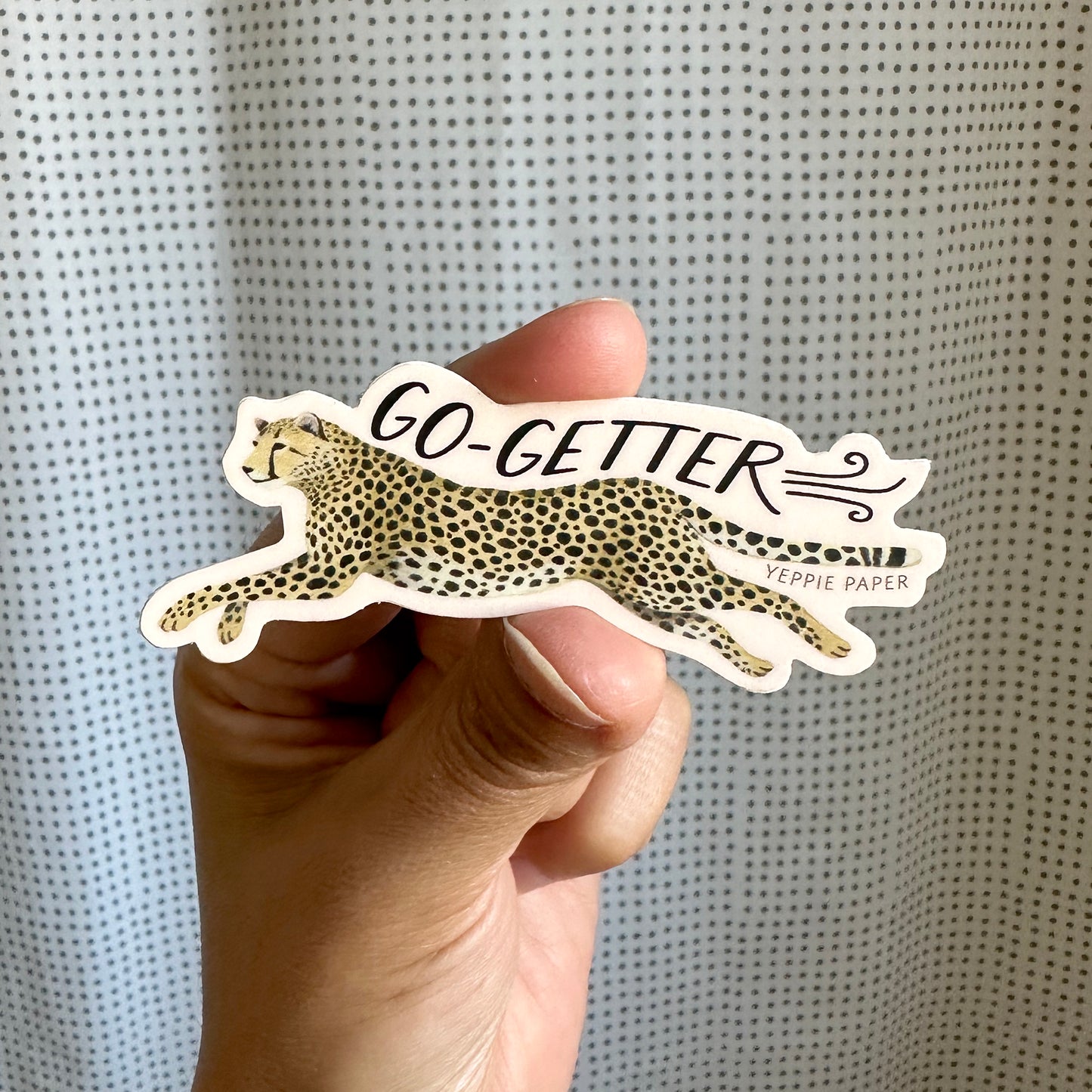 GO-GETTER CHEETAH - DIE CUT STICKER