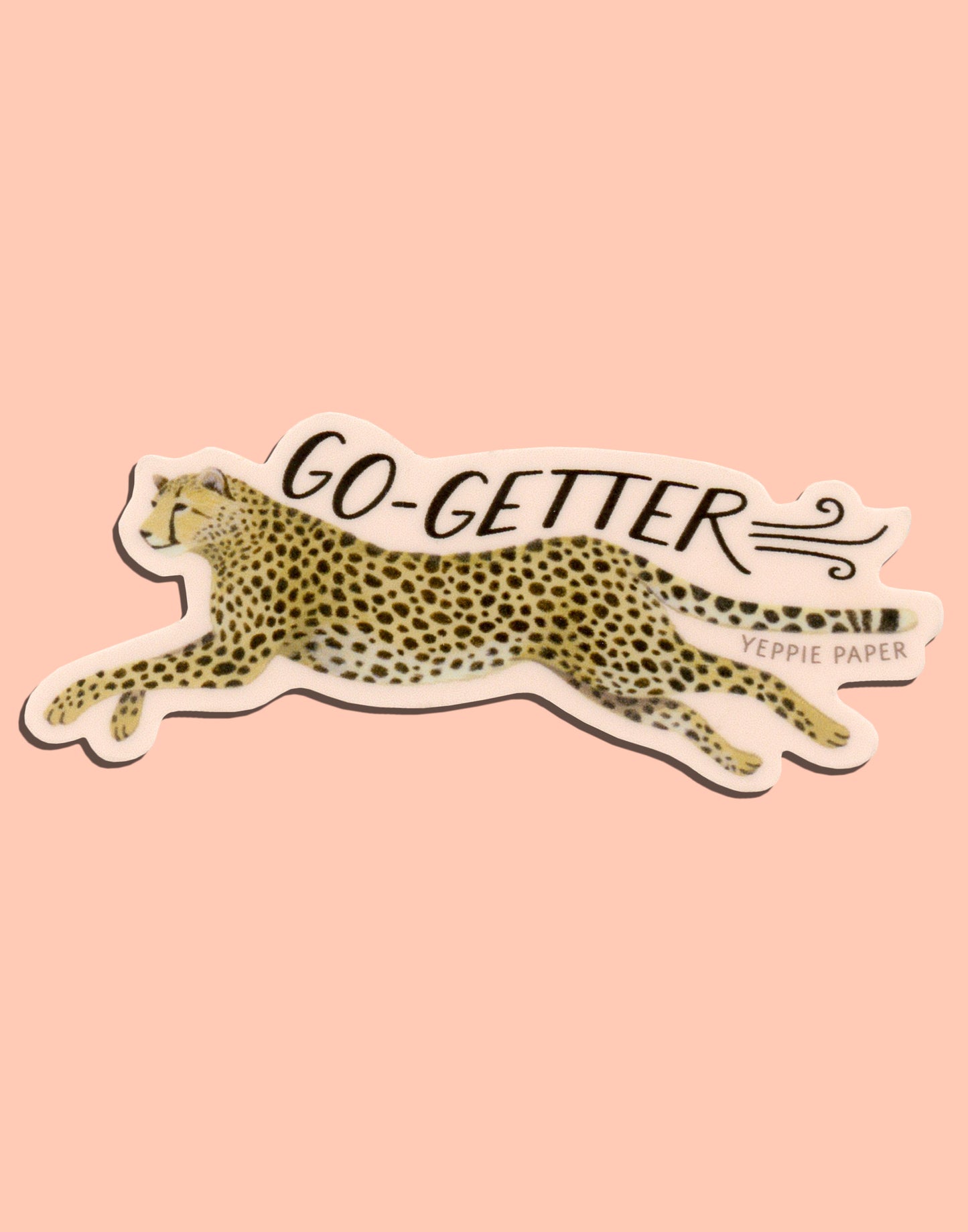 GO-GETTER CHEETAH - DIE CUT STICKER