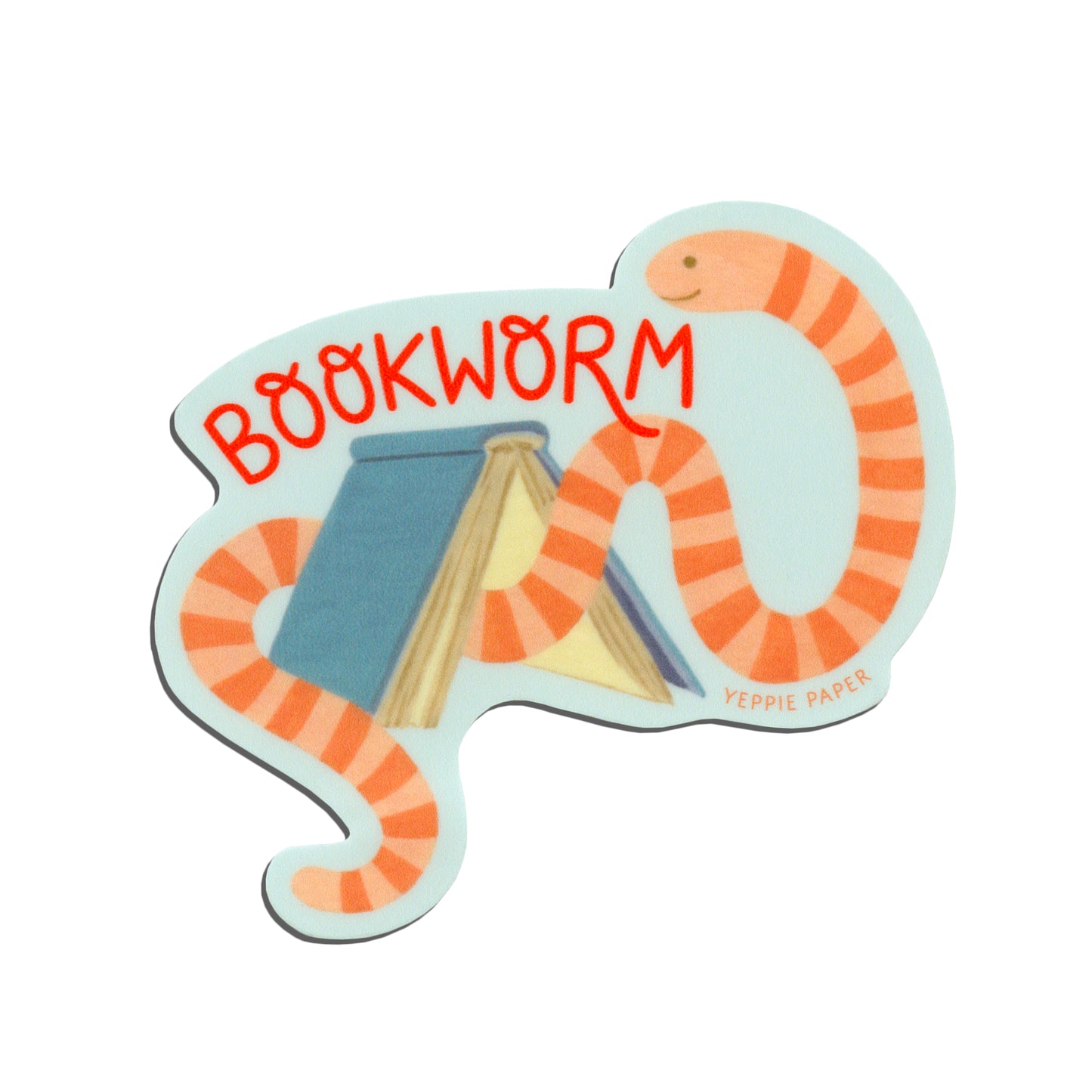 BOOKWORM - DIE CUT STICKER