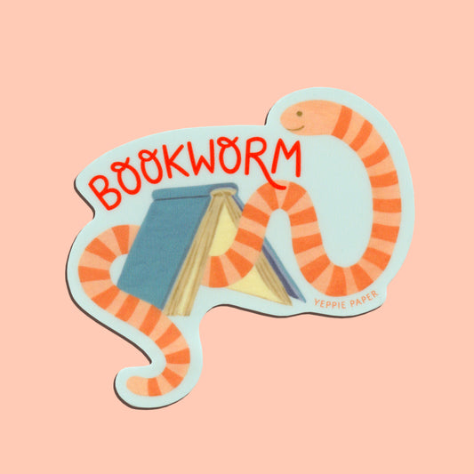 BOOKWORM - DIE CUT STICKER