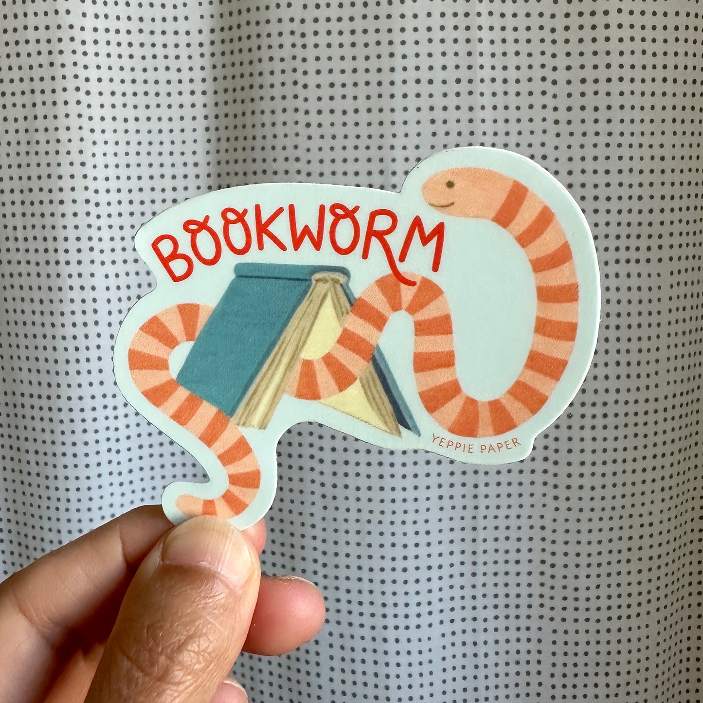 BOOKWORM - DIE CUT STICKER
