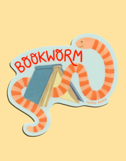 BOOKWORM - DIE CUT STICKER