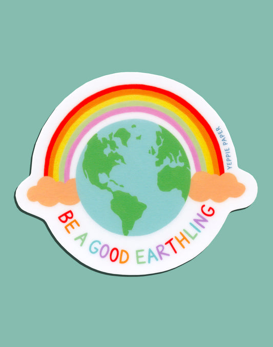 GOOD EARTHLING - DIE CUT STICKER