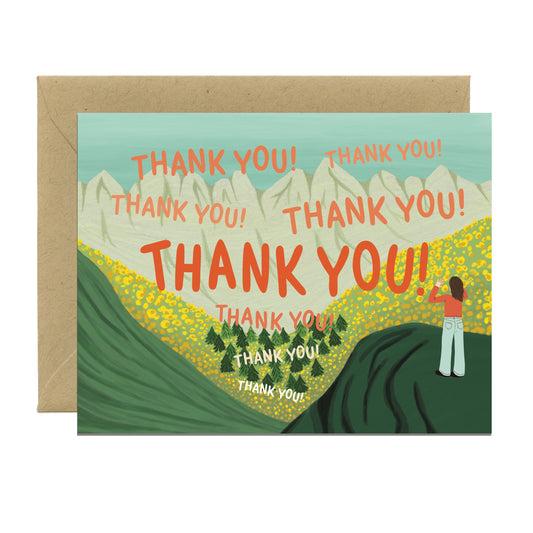 BIG ECHOS THANK YOU GREETING CARD