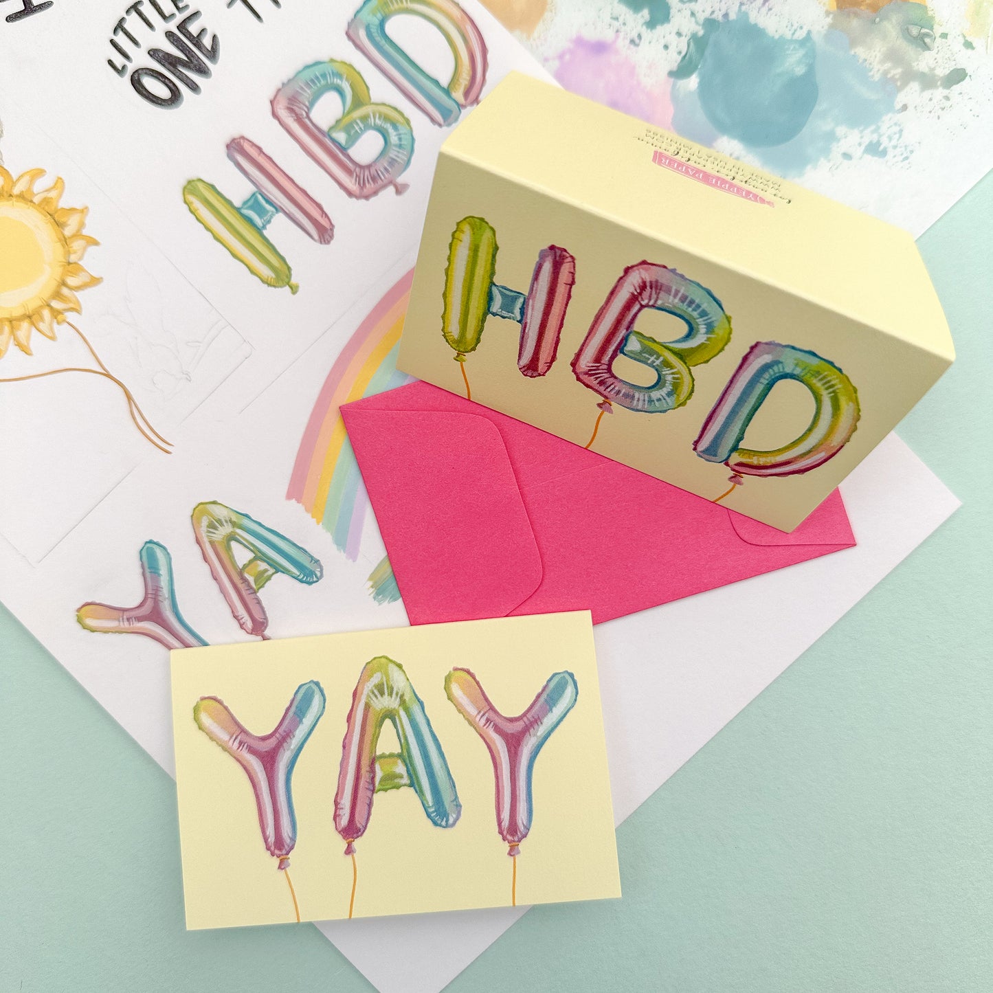 YAY BALLOONS - CONGRATULATIONS MINI CARD