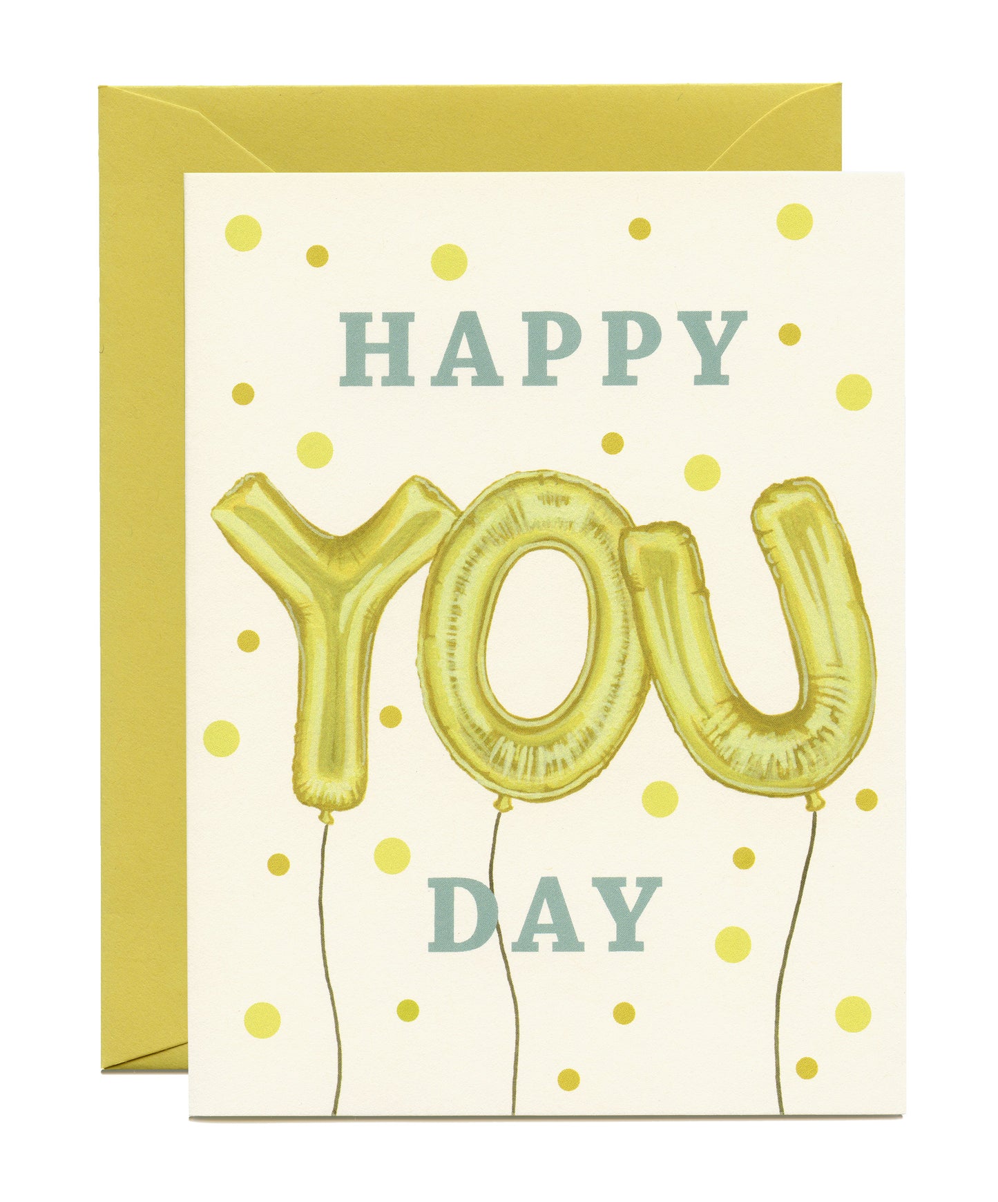 HAPPY YOU DAY FOIL BALLOONS - BIRTHDAY GREETING CARD