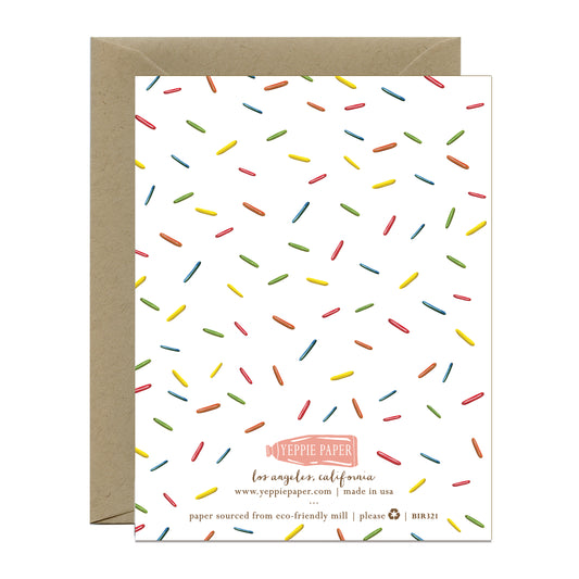 SWEET HOT FUDGE SUNDAE - BIRTHDAY GREETING CARD