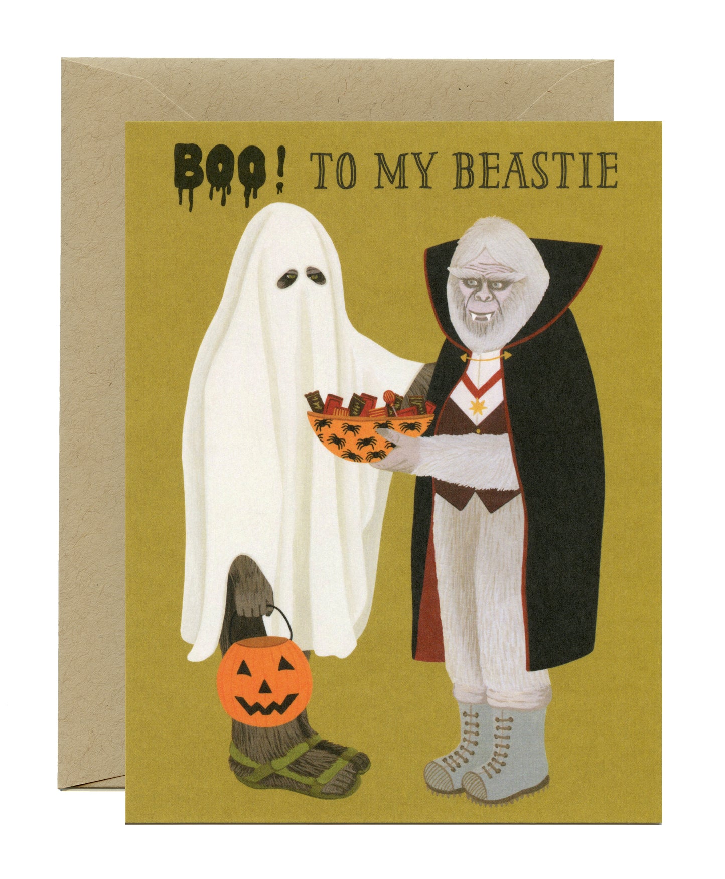 BOO TO MY BEASTIE - HALLOWEEN GREETING CARD