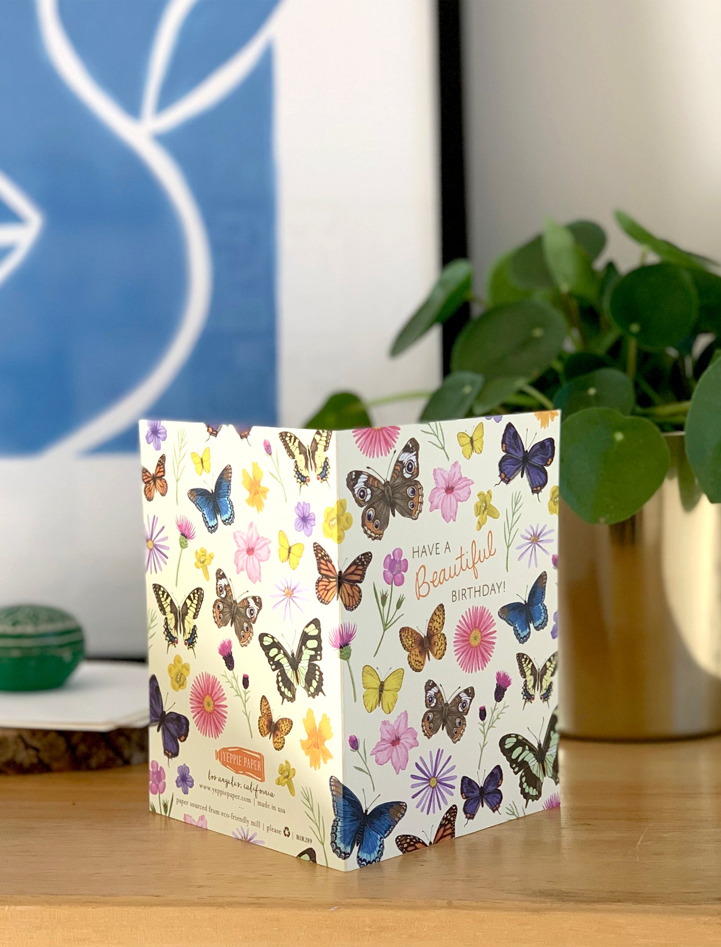 BEAUTIFUL BUTTERFLIES - BIRTHDAY GREETING CARD