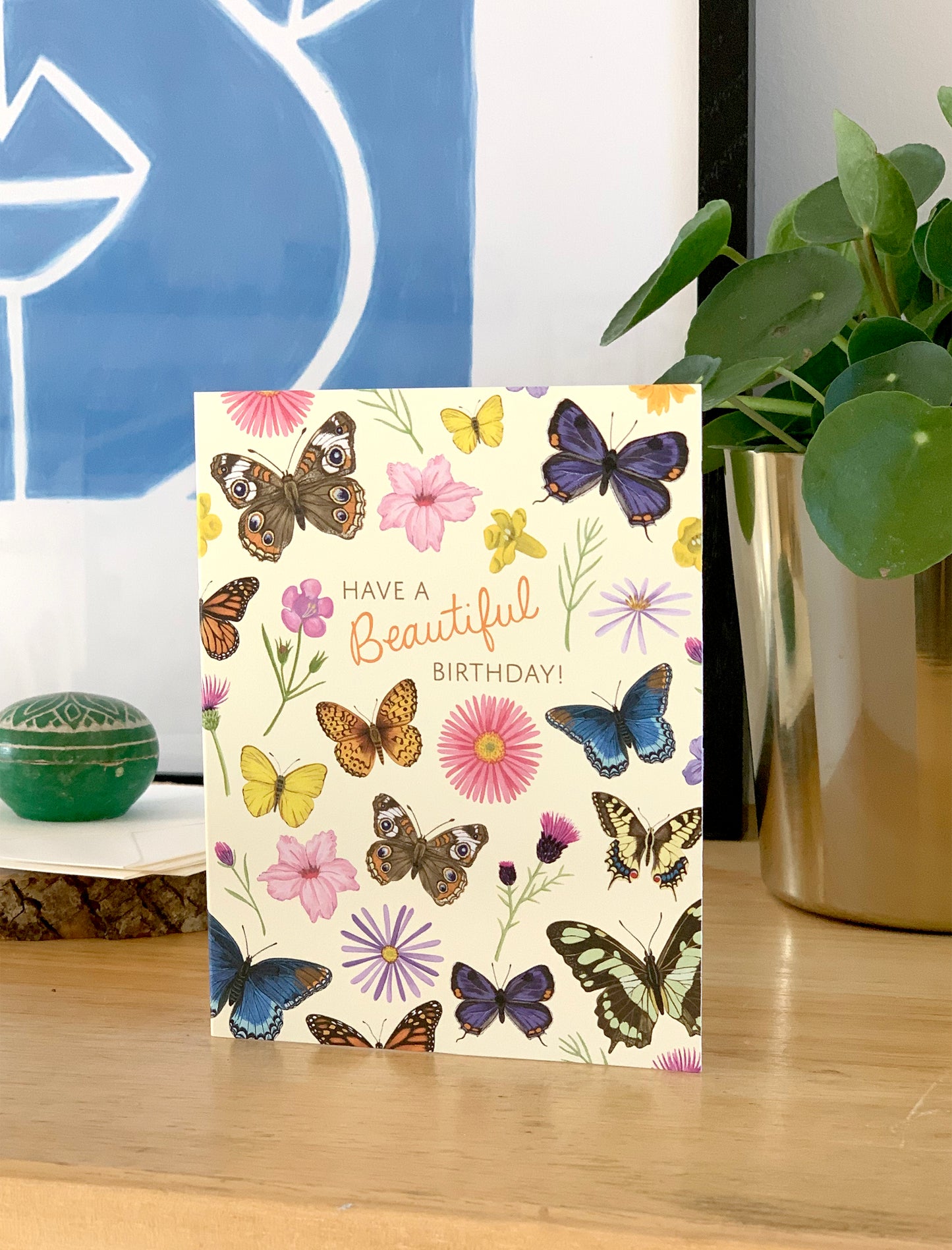 BEAUTIFUL BUTTERFLIES - BIRTHDAY GREETING CARD
