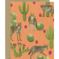 EVERYDAY COYOTES AND DESERT CACTI - BLANK GREETING CARD