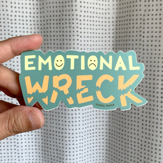 EMOTIONAL WRECK - DIE CUT STICKER