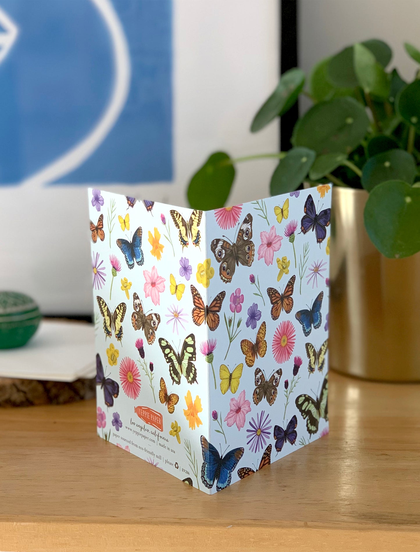 EVERYDAY BUTTERFLIES AND FLOWERS - BLANK GREETING CARD
