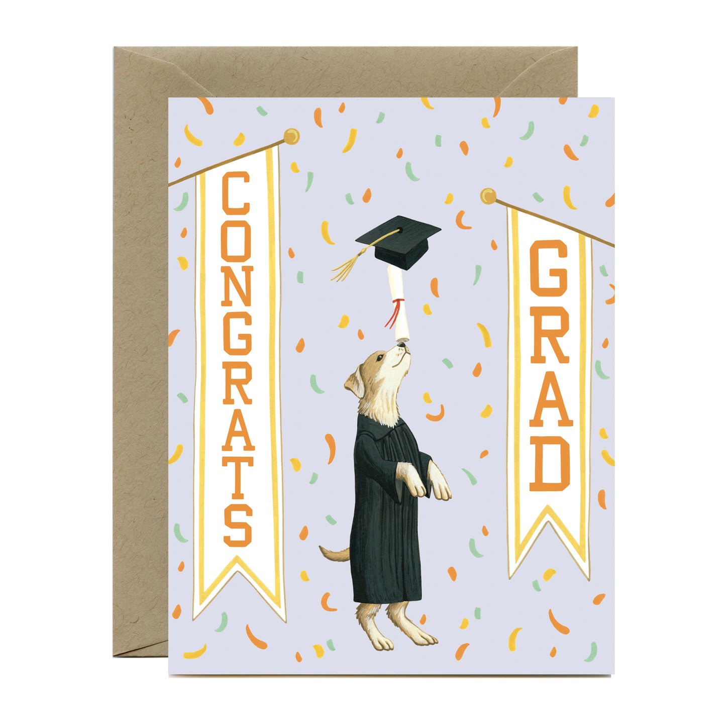 BALANCING DOG - GRADUATION GREETING CARD