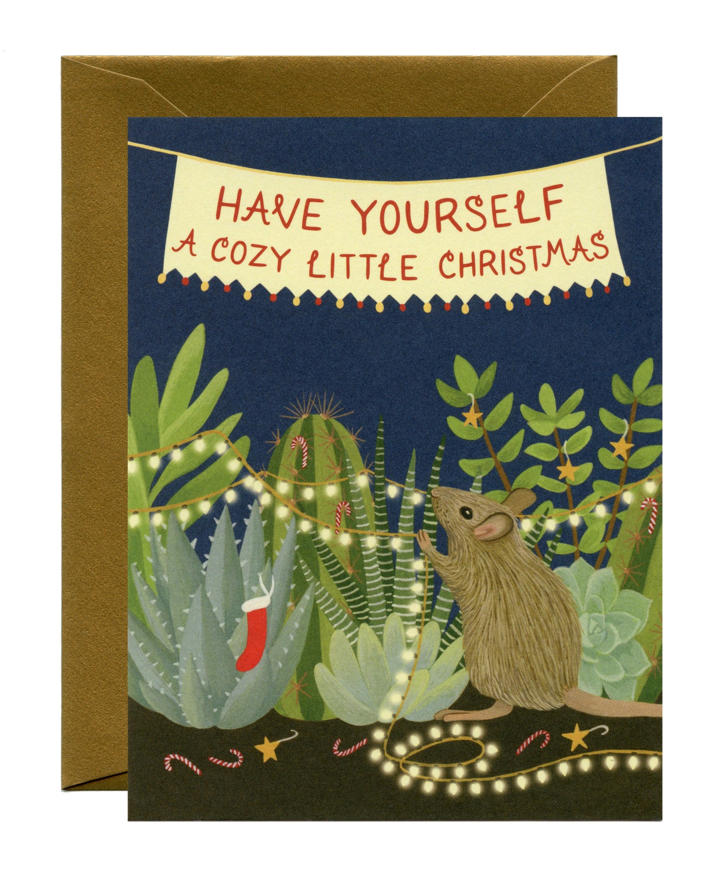 COZY MOUSE - HOLIDAY GREETING CARD