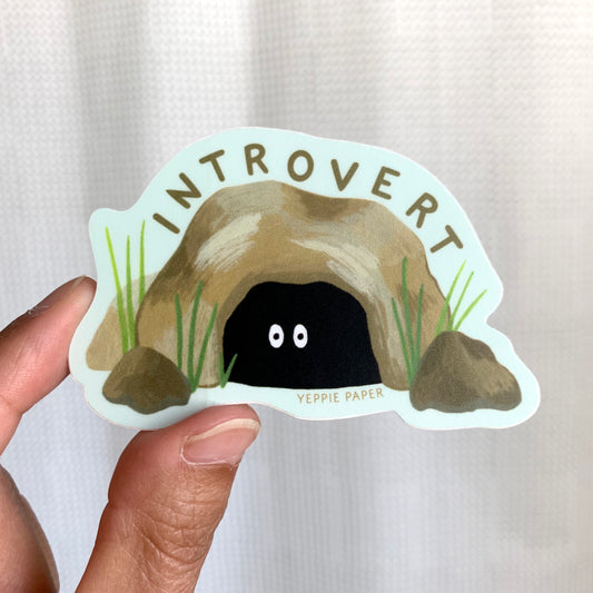 INTROVERT - DIE CUT STICKER