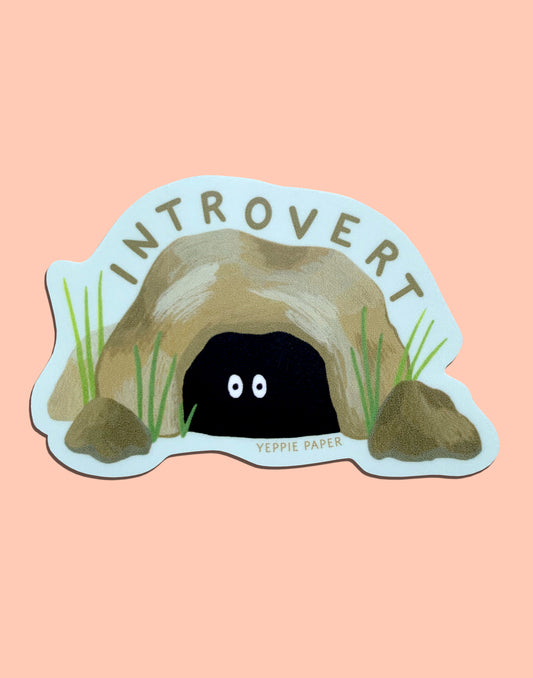 INTROVERT - DIE CUT STICKER