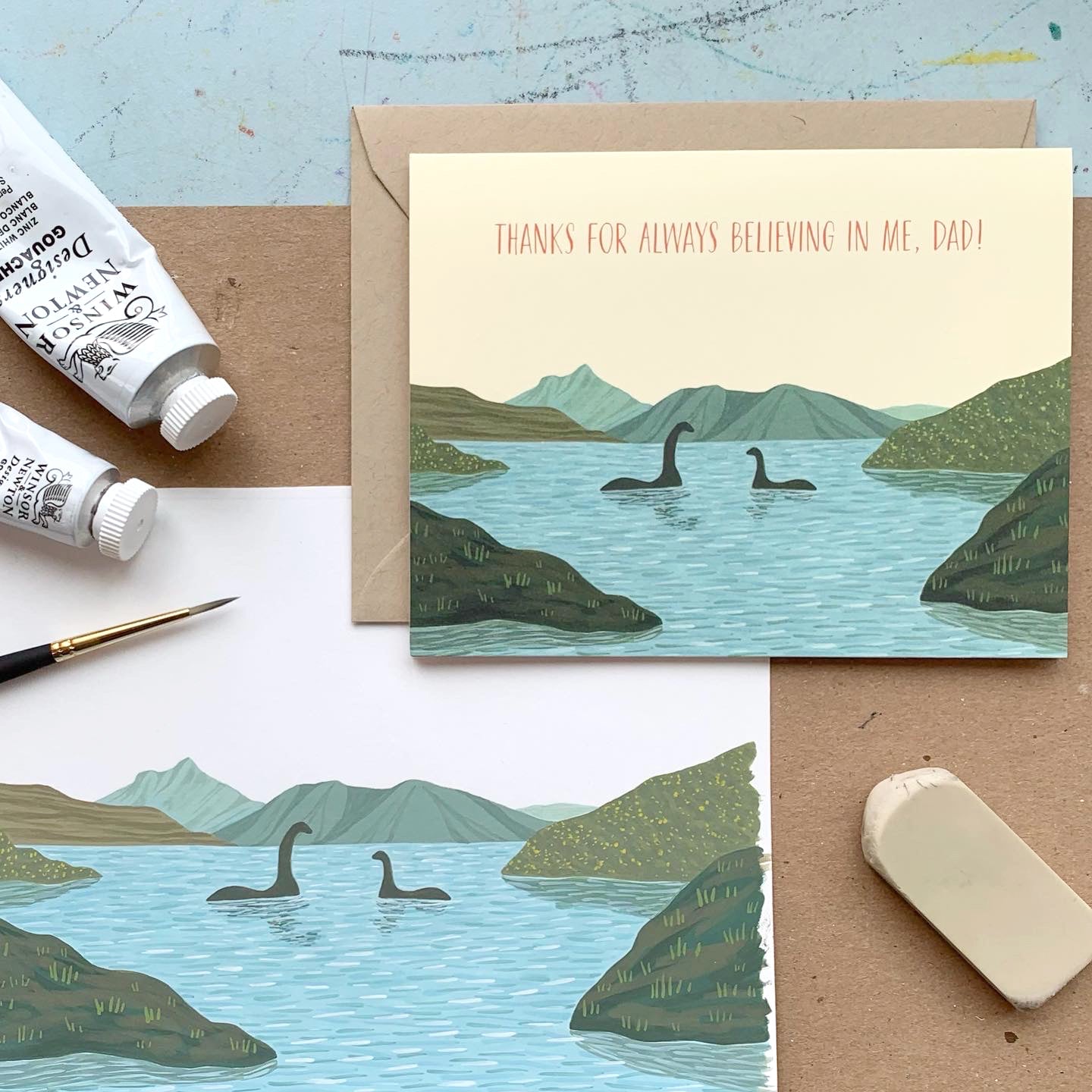 LOCH NESS DAD - FATHER'S DAY GREETING CARD