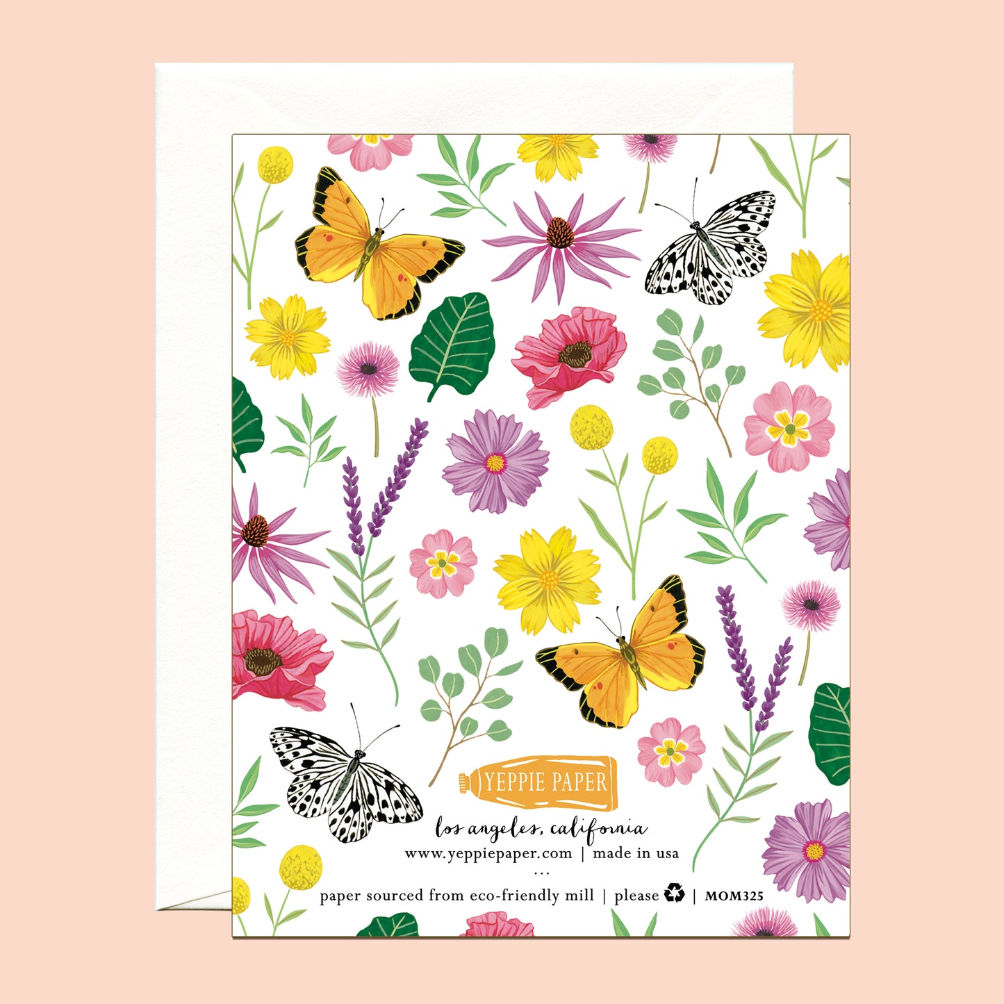 BEAUTIFUL BUTTERFLIES AND FLOWERS - MOTHER'S DAY GREETING CARD