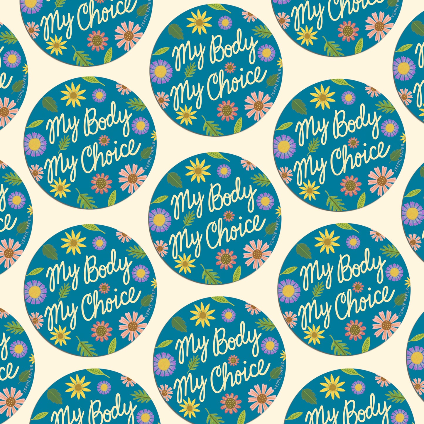MY BODY MY CHOICE - PRO-CHOICE DIE CUT STICKER