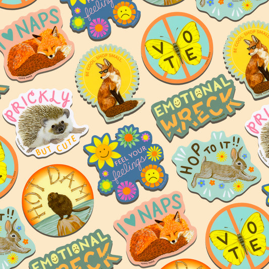 PICK ANY 3 DIE-CUT STICKERS - YOUR CHOICE!