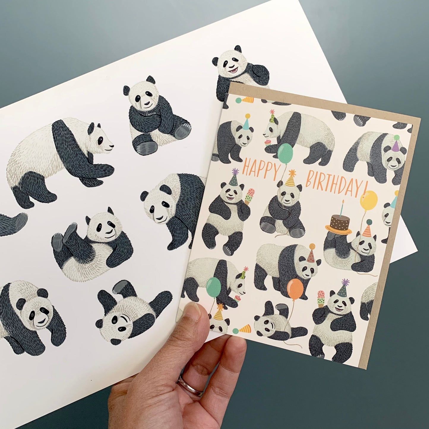 PANDAS GALORE - BIRTHDAY GREETING CARD